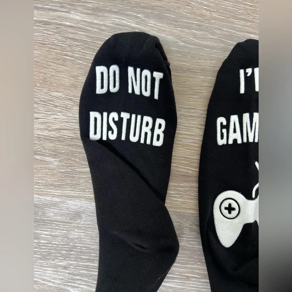 Brand New-“Do Not Disturb-I’m Gaming” Socks